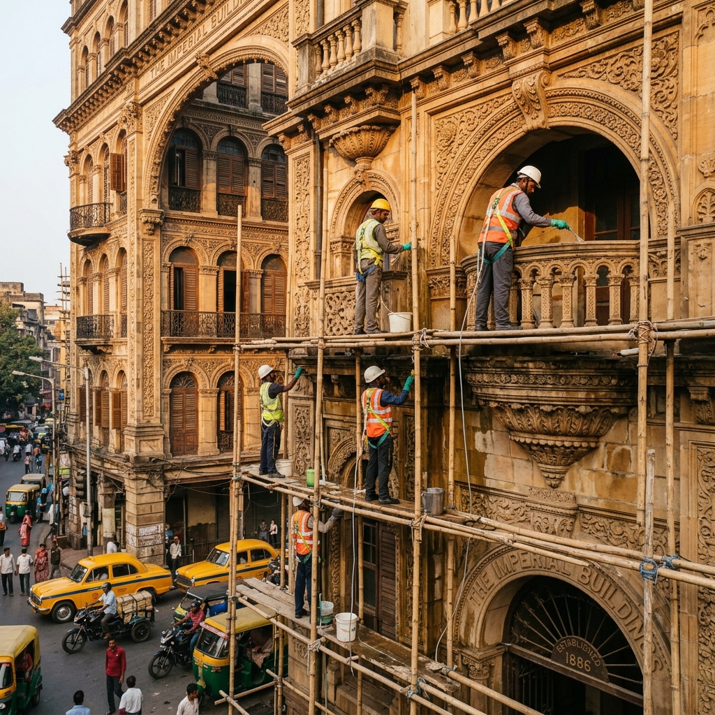 Heritage building restoration
